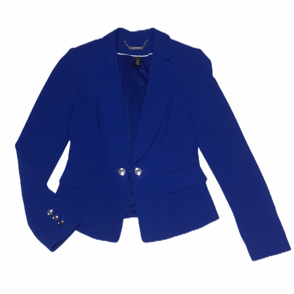 White House Black Market Jackets & Blazers - White House Black Market Royal Blue Blazer Size 2